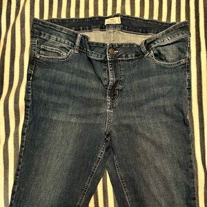 Maurices Women's Mid Fit Skinny Jeans - Dark Blue